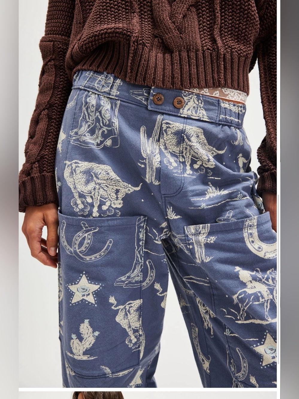 Free People Seaside Pull-On Pants, size XS - Picture 2 of 9